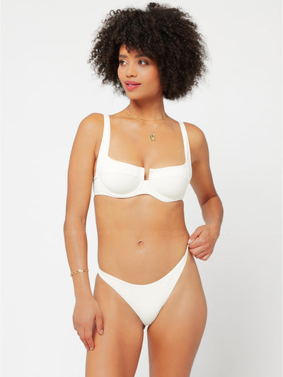 L Space: Camellia-Cabana Bikini (LSCAT19-CRM-LSCNB20-CRM)
