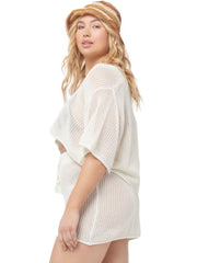 L Space: Coast is Clear Blouse-Coast is Clear Skirt (COATP22-CRM-COASK22-CRM)