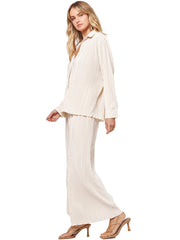 L Space: Hazel Shirt-Hazel Pant (HAZTP23-TAP-HAZPA23-TAP)