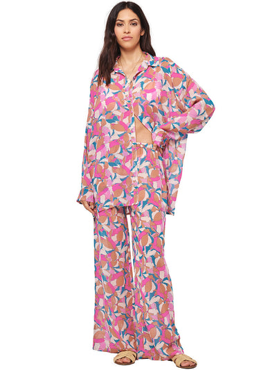 L Space: Catalina Shirt-Catalina Pant (CATTP22-SNF-CATPA22-SNF)