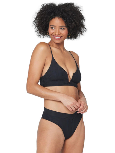 L Space: Siren-Court Bikini (PTSNT21-BLK-PTCUB21-BLK)
