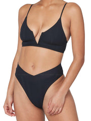 L Space: Siren-Court Bikini (PTSNT21-BLK-PTCUB21-BLK)