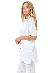 L Space: Marbella Shirt-Marbella Pant (MARTP23-WHT-MARPA23-WHT)