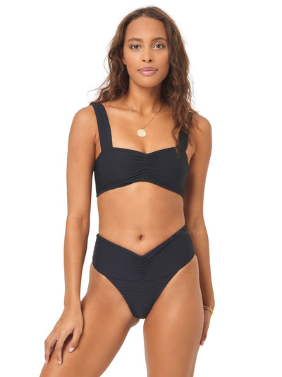 L Space: Marlee-Bardot Bikini (OGMLT23-BLK-OGBDC23-BLK)