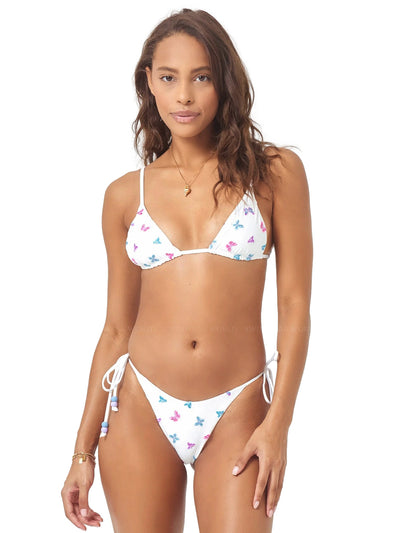 L Space: Brittany-Lennox Bikini (BFBTT23-WHT-BFLNC23-WHT)