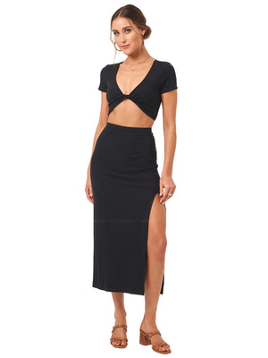 L Space: Isla-Isla Skirt (ISLTP23-BLK-ISLSK23-BLK)