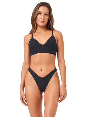 L Space: Winnie-Cabana Bikini (PTWNT23-BLK-PTCNB21-BLK)