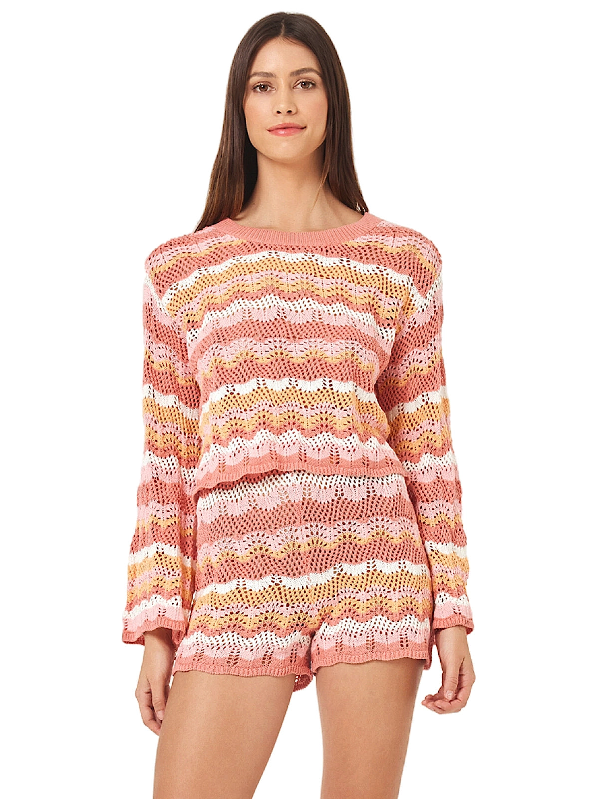 L Space: Sun Ray Sweater-Sun Ray Short (SURSW23-BHB-SURSH23-BHB)