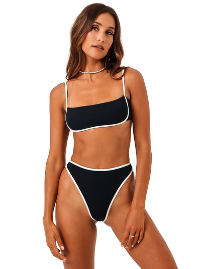 L Space: Hazel-Nora Bikini (RHHZT23-BLC-RHNRB23-BLC)