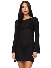 L Space: Cleo Cover Up Dress (CLEDR25-BLK)