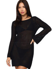 L Space: Cleo Cover Up Dress (CLEDR25-BLK)