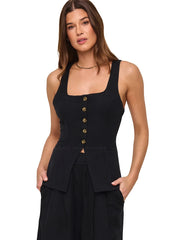 L Space: Sofie Vest-Palma Pant (SOFTP25-BLK-PALPA26-BLK)