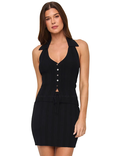 L Space: Kasey-Kasey Skirt (KASTP25-BLK-KASSK25-BLK)