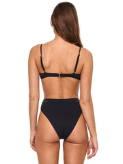 L Space: Sunrise Shell-Frenchi Bikini (PPSST24A-BLK-PPFRB24A-BLK)