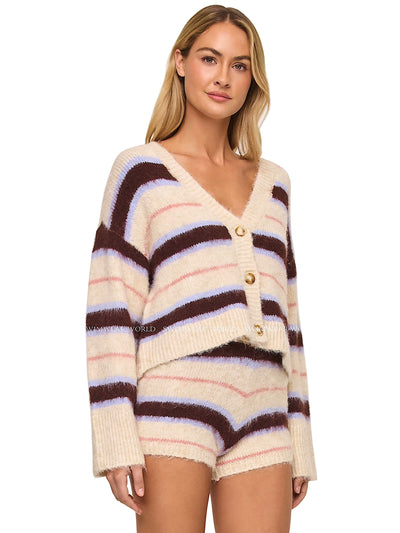 L Space: Montauk Cardigan-Montauk Short (MNTSW23-PPS-MNTSH23-PPS)