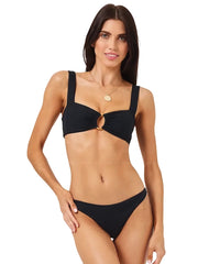 L Space: Willow-Rocky Bikini (PUWLT25-BLK-PURCC25-BLK)