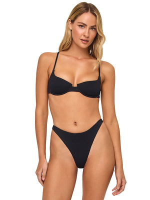 L Space: Belle-Leilani Bikini (PUBET25-BLK-PULEB25-BLK)