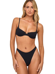 L Space: Belle-Leilani Bikini (PUBET25-BLK-PULEB25-BLK)