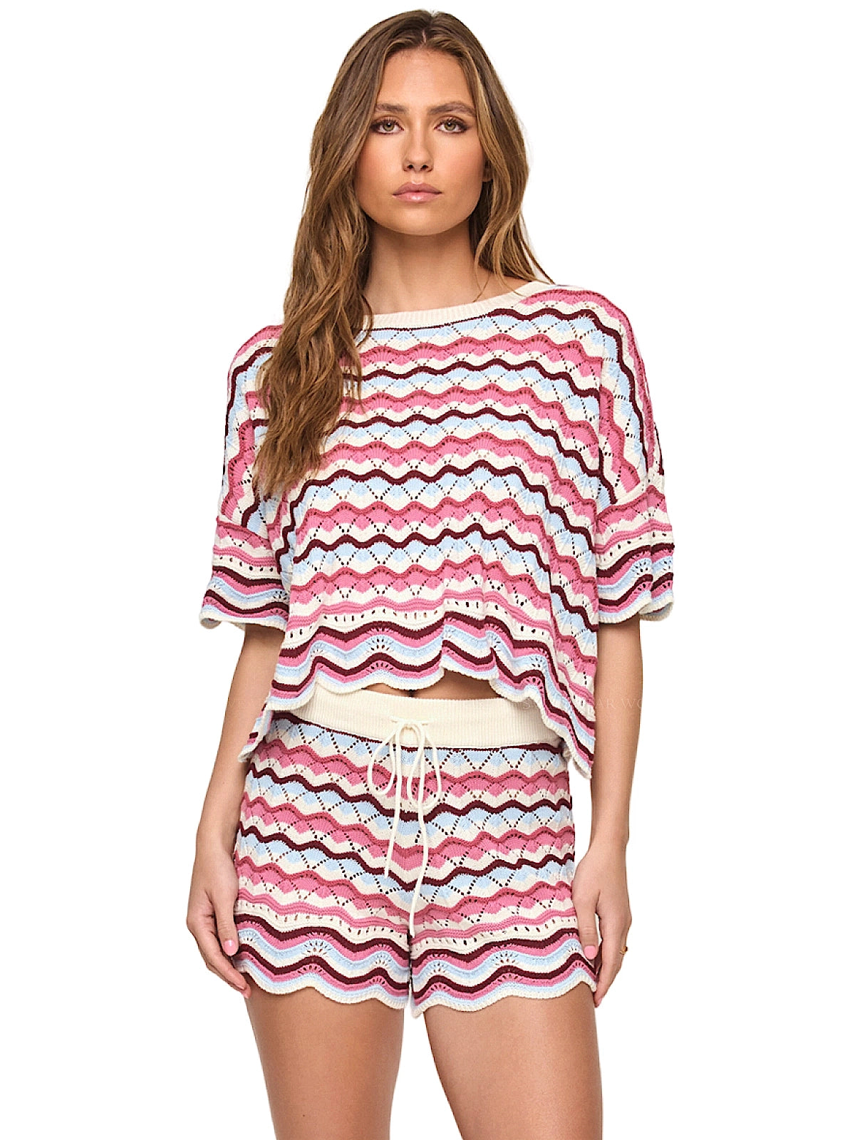 L Space: Sunchaser Blouse-Sunchaser Short (SUNSW25-SNHD-SUNSH25-SNHD)