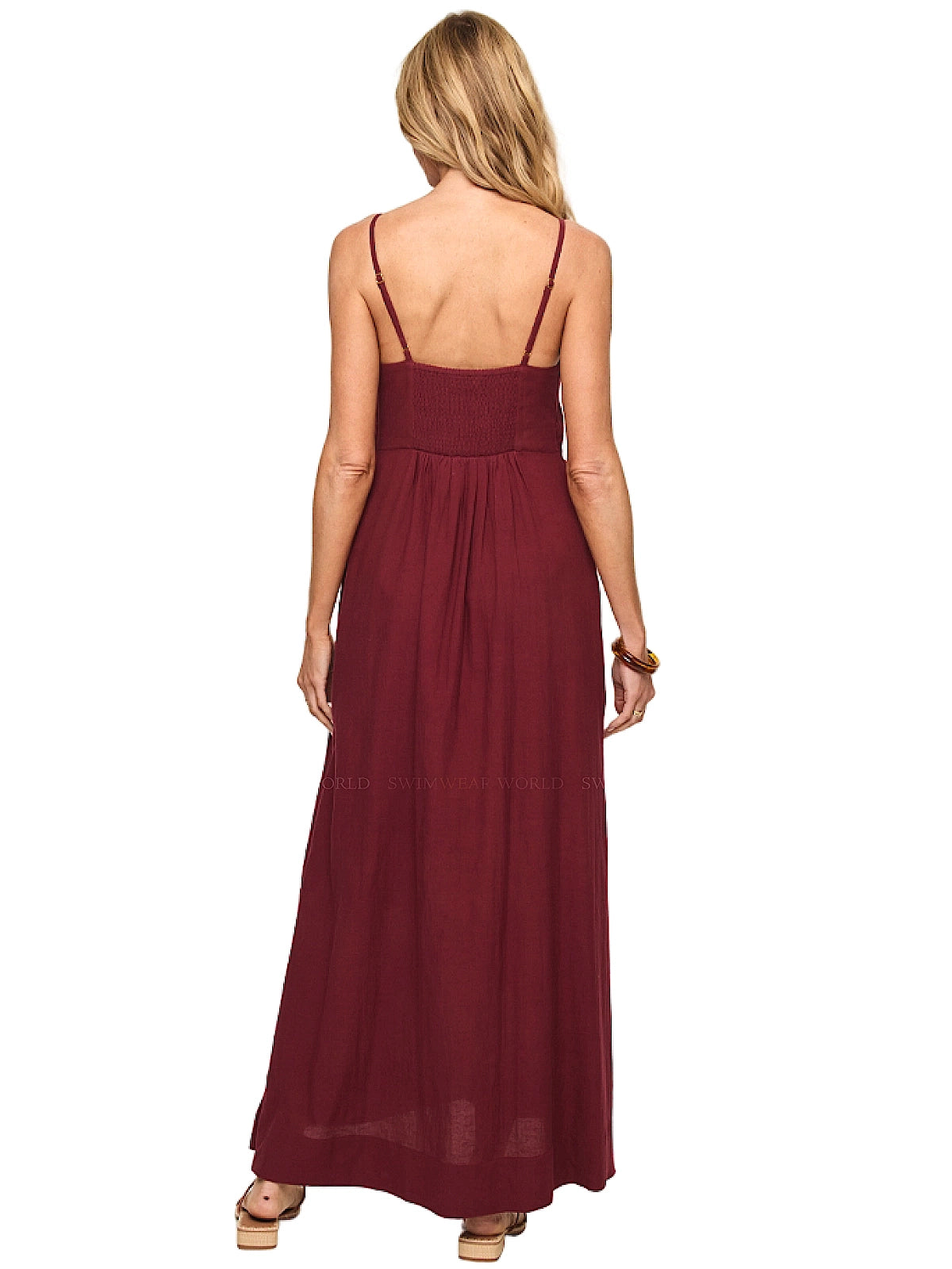 LSPACE Mabel Maxi Dress in Burgundy