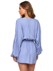 L Space: Deia Mini Dress (DEIDR26-CHAM)