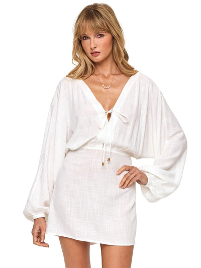 L Space: Deia Mini Dress (DEIDR26-CRM)