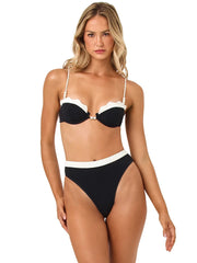 L Space: Sunrise Shell-Frenchi Bikini (PPSST24A-BLC-PPFRB24A-BLC)