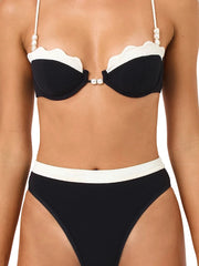 L Space: Sunrise Shell-Frenchi Bikini (PPSST24A-BLC-PPFRB24A-BLC)