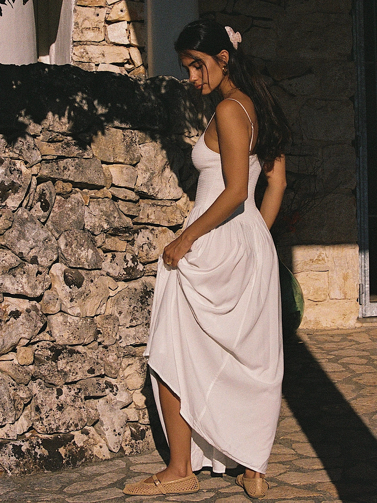 L Space: Misha Midi Dress (MISDR26-CRM)