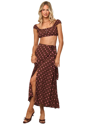 L Space: Ever-Ever Wrap Skirt (APTP0154-P030-APBM0153-P030)