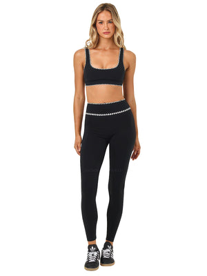 L Space: Heartbreaker Bra-Heartbreaker Legging (ATB10023-BLK-ATBM0020-BLK)