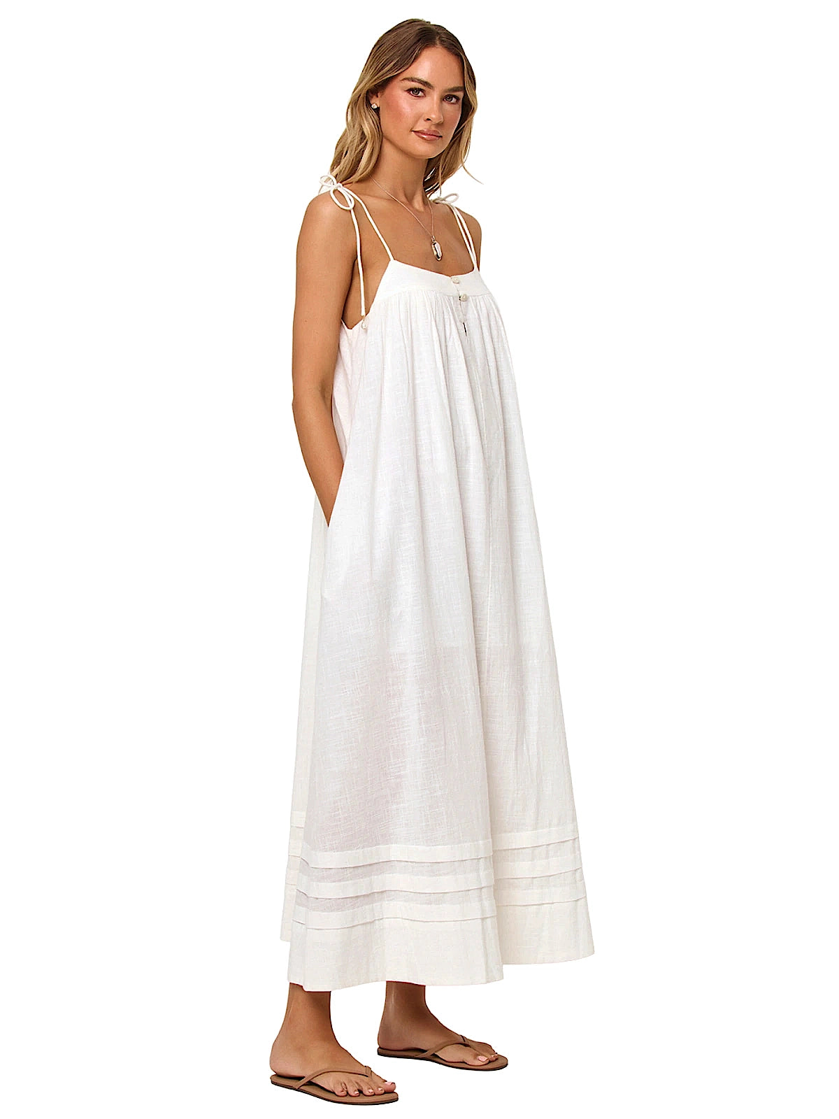 L Space: Sunset Stroll Maxi Dress (APDR0239-CRM)