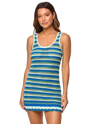 L Space Seas The Day Dress in Tropicoast Stripe (APDR0454-C159)