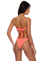 Luli Fama: Free Form Bandeau-High Leg Bikini (L010N59-067-L010N50-067)