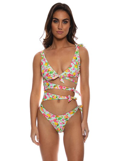 Luli Fama: Knot Bow Tie Side One Piece (L730J54-111)