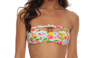 Bow Bandeau-Seamless Reversible Peek Bikini