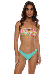 Luli Fama: Bow Bandeau-Seamless Reversible Peek Bikini (L730B52-111-L7304PB-111)