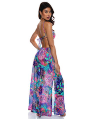 Luli Fama: Cut Out Long Dress (L766J87-111)