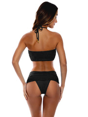 Luli Fama: Bandeau-Moderate Bikini (L777B49-001-L777B50-001)