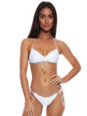 Luli Fama: Wavey Tunnel Bandeau-Wavey Ruched Bikini (L17603-002-L17602-002)