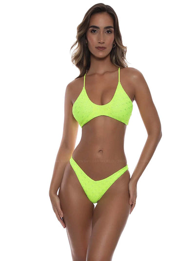 Luli Fama: Multiway Keyhole Cross Neck-High Leg Bikini (L780C07-025-L780C50-025)