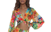 Tie Multi Way Crop-Palazzo Pant ::RET