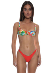 Luli Fama: Wide Strap Balconette-High Leg Bikini (L778J27-111-L778N50-111)