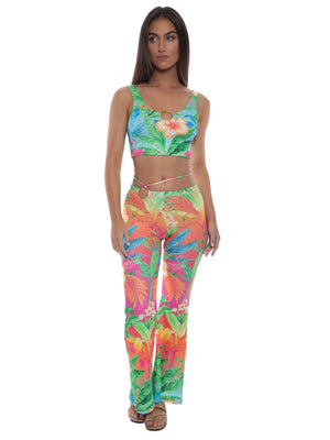 Luli Fama: Ring Tank-Flared Pants Bikini (L782E62-111-L782B55-111)
