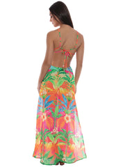 Luli Fama: Cut Out Long Dress (L782J87-111)