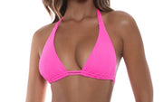 Triangle Halter-Seamless Full Ruched
