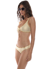 Luli Fama: Drawstring Scoop Neck-Ruched Back Bikini (L783W34-316-L783521-316)