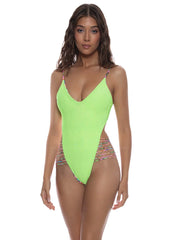 Luli Fama: Strappy Sides Bodysuit (L771J06-111)