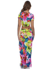Luli Fama: Crop-Twist Front Skirt (L788I62-111-L788I62-111)