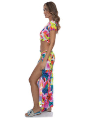 Luli Fama: Crop-Twist Front Skirt (L788I62-111-L788I62-111)